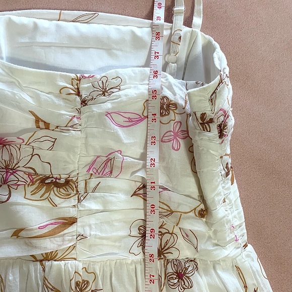 Jonathan Martin Studios Summer Dress Cute Floral Pattern with Shimmer 12 - Picture 8 of 11